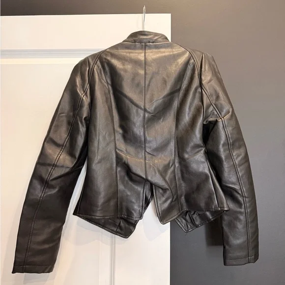 Fashion Nova Faux Leather Demi Jacket - Picture 3 of 7
